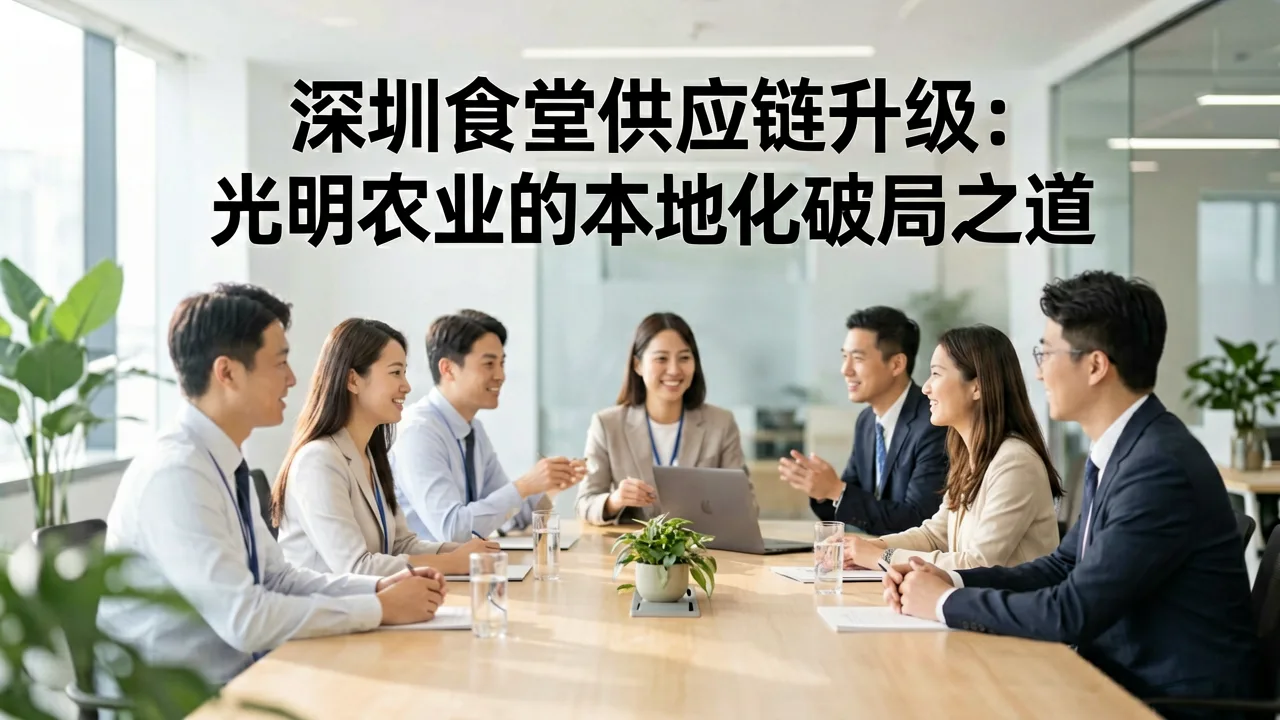 深圳食堂供应链升级：光明农业的本地化破局之道